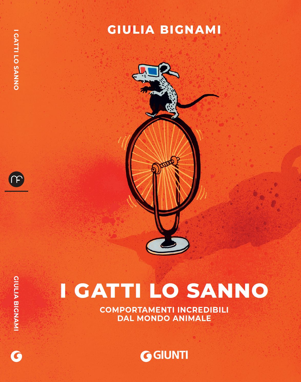 Copertina de I gatti lo sanno. Illustrazione di Laurina Paperina. Per il topolino: elaborazione da particolare di Banksy, Rat with 3D glasses - pittura murale - January 2010, Salt Lake City, Utah, USA